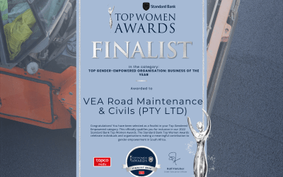 VEA Road Maintenance recognised as Finalist in Standard Bank Top Women Awards 2022